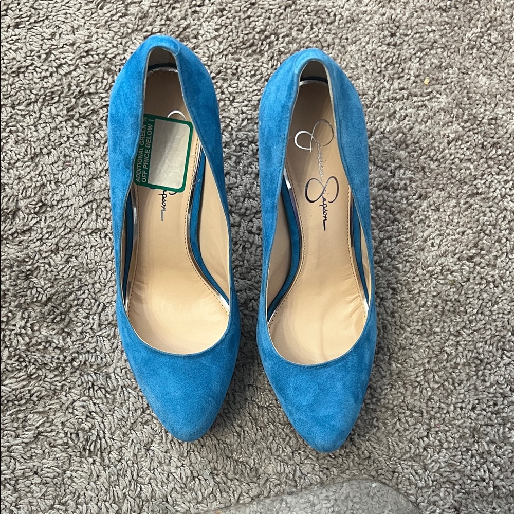 Blue Suede Women's Shoes